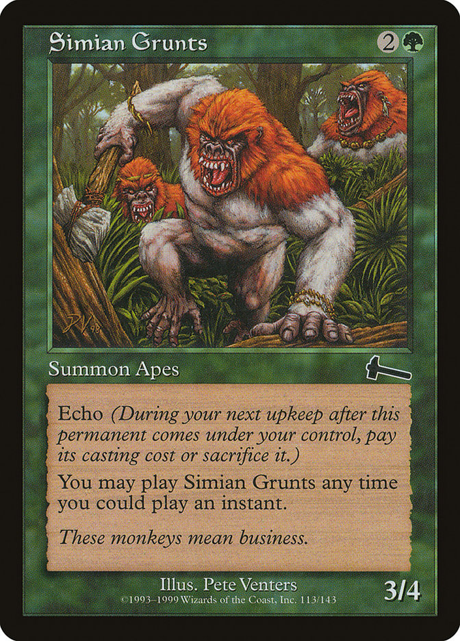 Simian Grunts - Foil